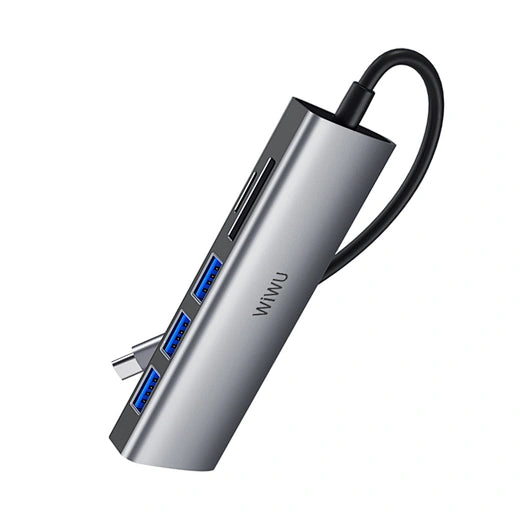 WIWU Converter Alpha 532ST 5 in 1 Laptop USB C Hub WIWU Converter Alpha 532ST 5 in 1 Laptop USB C Hub